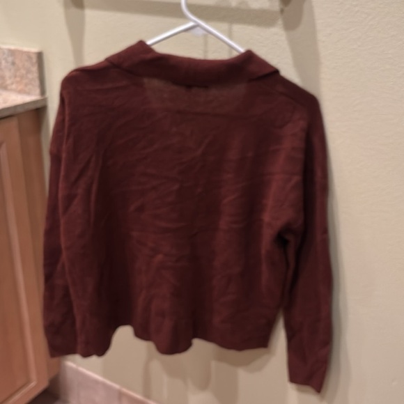 Madewell woman's wool brown/maroon sweater - Picture 7 of 8